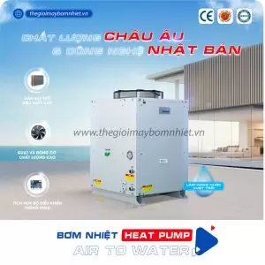 Máy nước nóng bơm nhiệt heat pump nhiệt độ cao Megasun