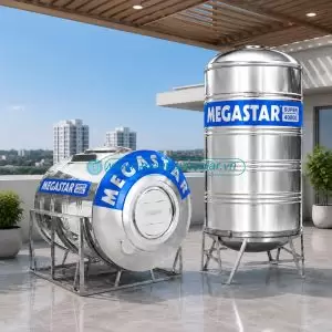 Bồn nước inox Megastar Super BLM-4000SD/N Megasun dung tích 4000L