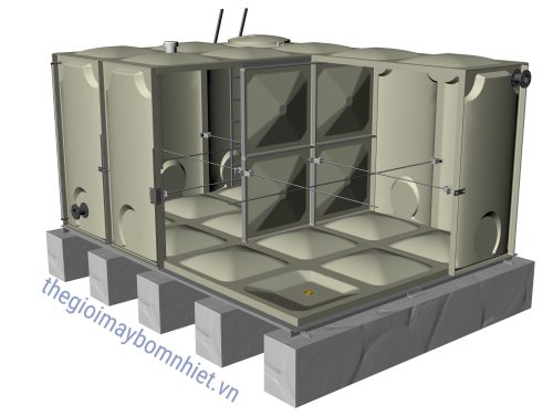 Bồn nước lắp ghép GRP dung tích chứa 150m³- Nhập khẩu từ Hàn Quốc