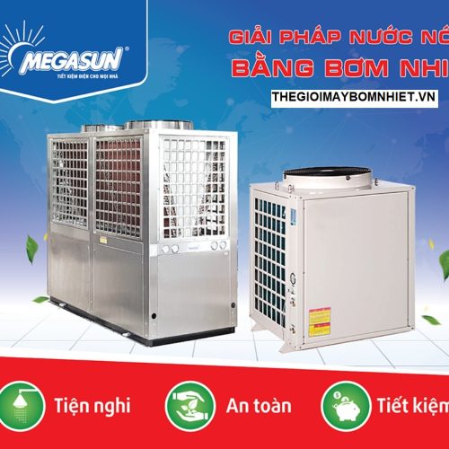 Heat pump hot water system MGS-5HP Megasun - Máy nước nóng bơm nhiệt công nghiệp
