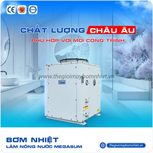Máy nước nóng sử dụng bơm nhiệt Megasun MGS-5HP-2500L | Thế hệ mới thân thiện với môi trường