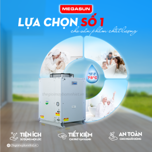 Máy nước nóng bơm nhiệt công nghiệp Megasun MGS-8HP.