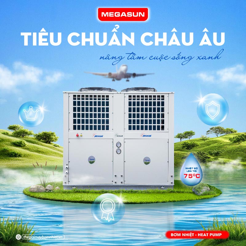 Hệ thống cấp nước nóng trung tâm Megasun MGS-10HP-4000L