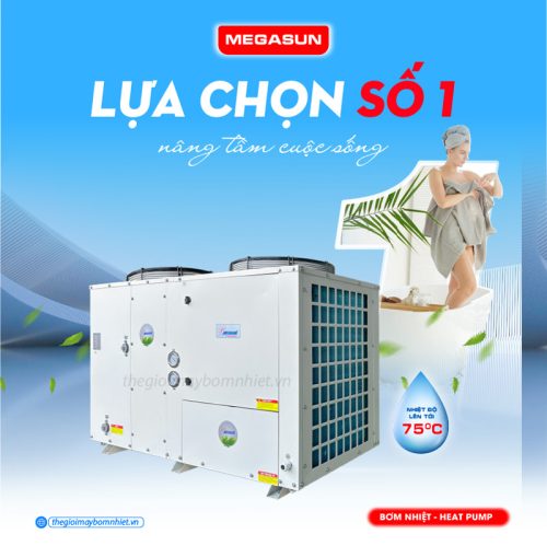 Hệ thống nước nóng trung tâm Megasun MGS-10HP-5000L - Xu hướng hàng đầu hiện nay