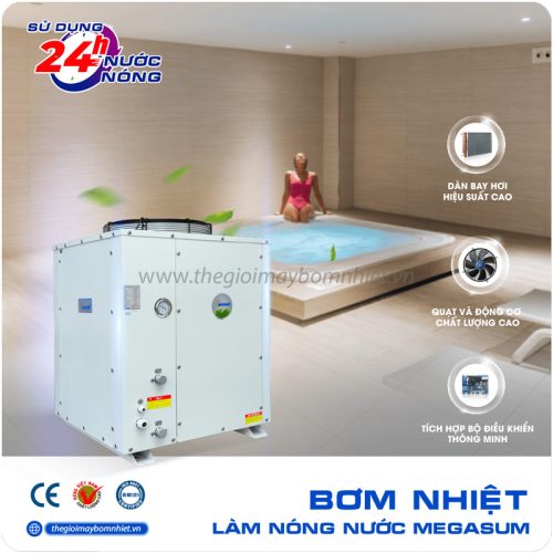 Hệ thống nước nóng trung tâm heatpump Megasun MGS-5HP-1000L