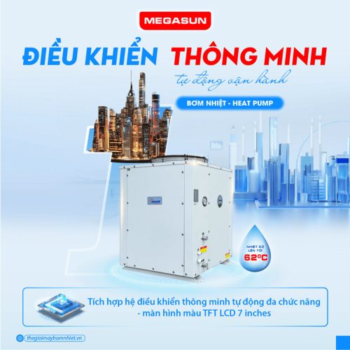 Cấu tạo bơm nhiệt dân dụng Megasun MGS-2.5HP-500L