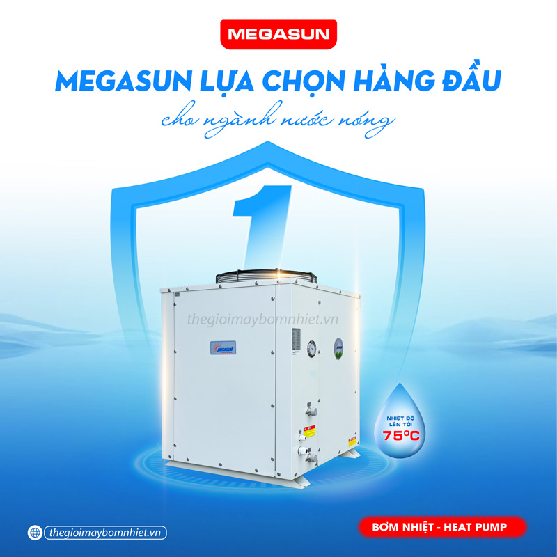 Heat Pump Megasun MGS-2.5HP-600L - Tiết kiệm 80% điện năng