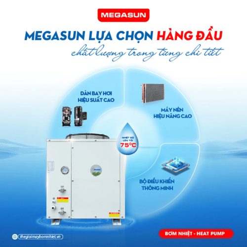 Cấu tạo máy nước nóng bơm nhiệt gia đình MGS-2.5HP-600L