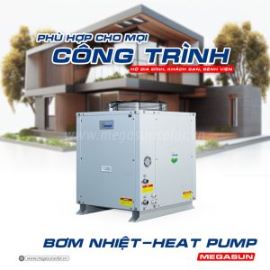 Máy nước nóng năng lượng không khí bơm nhiệt Megasun MGS-2.5HP-800L