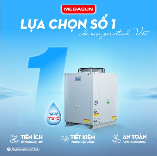 Máy nước nóng năng lượng không khí bơm nhiệt Megasun MGS-2.5HP-800L có thể hoạt động tốt trong điều kiện trời mưa, âm u