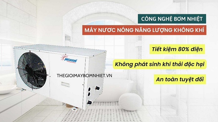 Máy nước nóng bơm nhiệt Heat Pump dân dụng bình tách rời