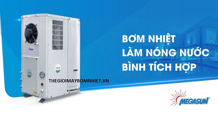 Máy nước nóng nhãn hiệu Megasun bình tích hợp 