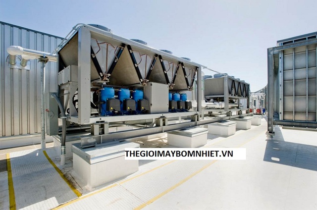 Hệ thống sản xuất nước nóng tổng ứng dụng rộng rãi trong các công trình