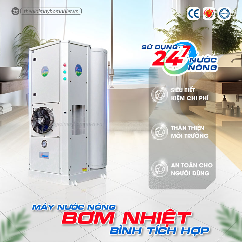 Máy bơm nhiệt tích hợp Megasun MGS-3.5-150