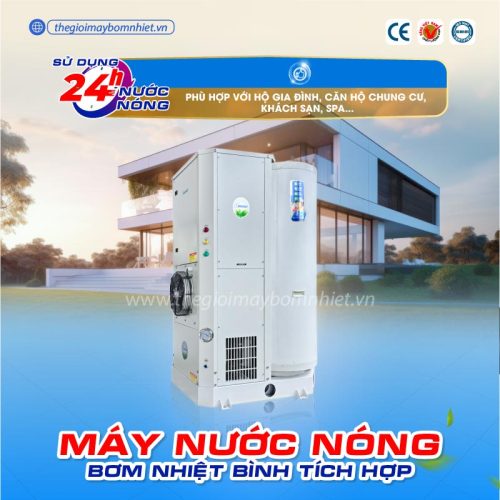 Heatpump bình tích hợp Megasun MGS-10-500 - Giải pháp hoàn hảo cho mọi công trình