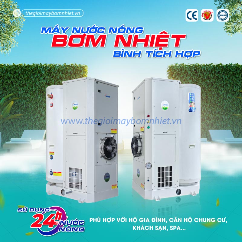 Máy nước nóng trung tâm Heat Pump Megasun MGS-5.0-400 có độ an toàn cao