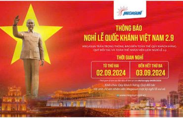 Thông báo nghỉ lễ quốc khánh 2-9-2024 Megasun