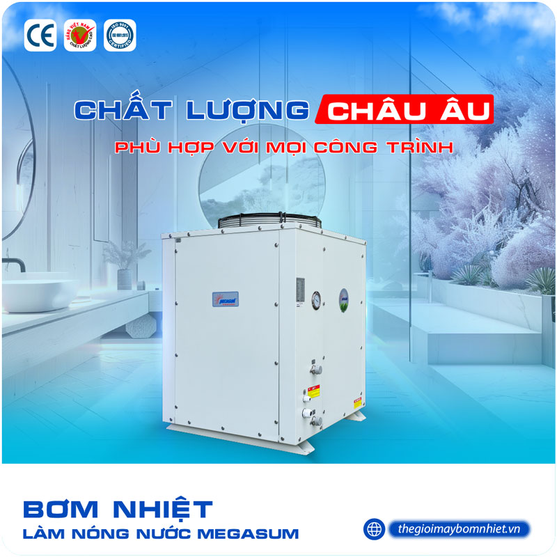 Ưu điểm máy nước nóng bơm nhiệt Megasun