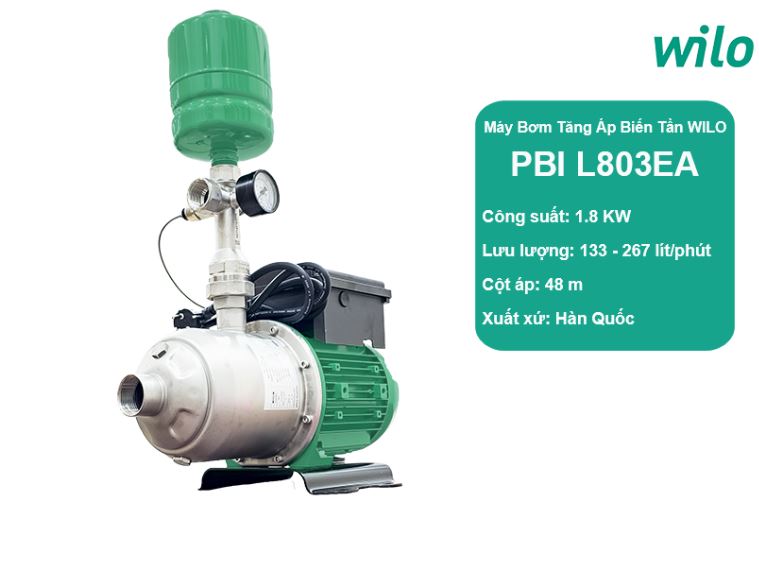 bơm tăng áp biến tần Wilo PBI- L803EA