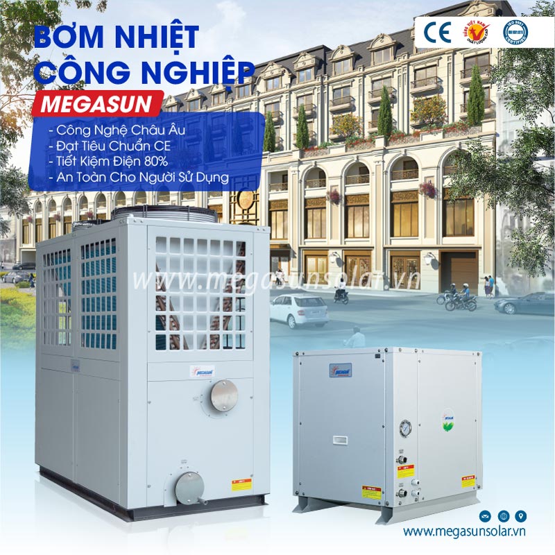 Máy bơm nhiệt giải nhiệt nước Megasun MGS-10HP-W