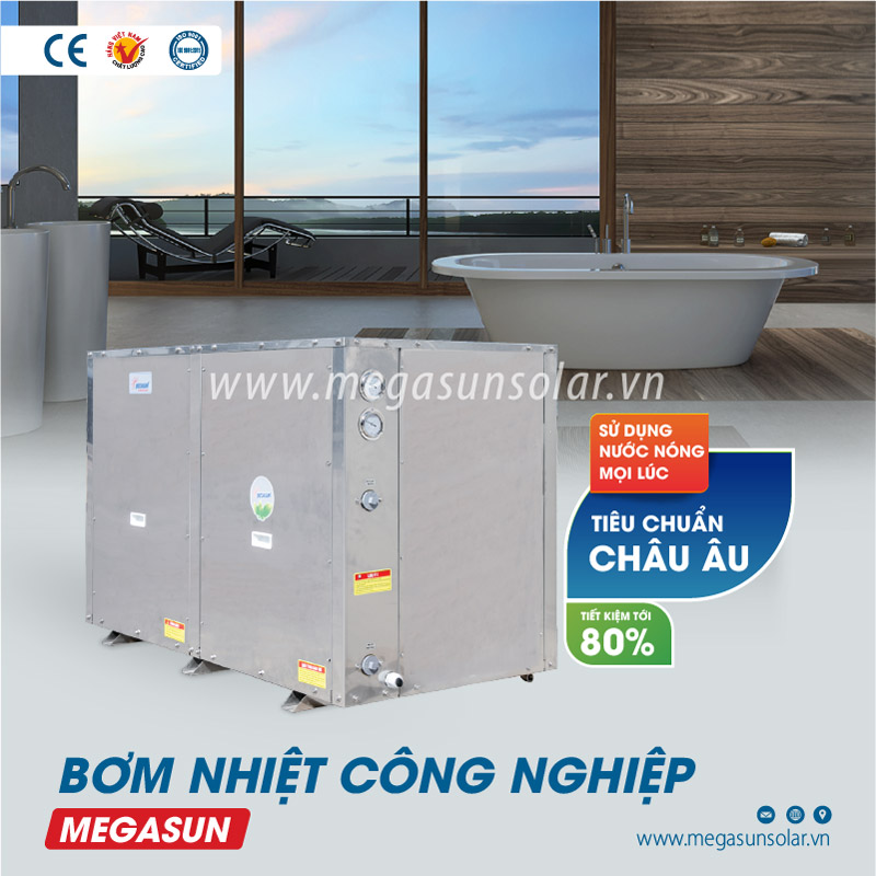 Heatpump giải nhiệt nước - Thiết bị sản xuất nước nóng hiện đại nhất hiện nay