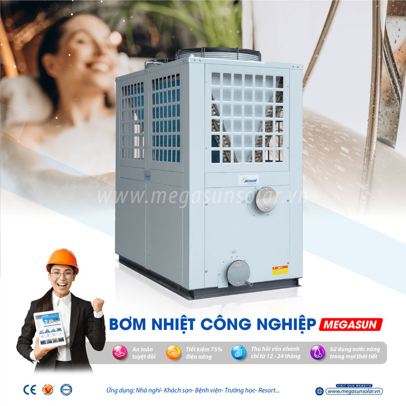 Bơm nhiệt công nghiệp Megasun - Chất lượng vượt trội, tính ứng dụng cao