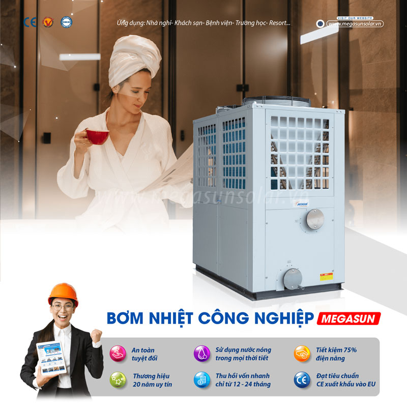 Bơm nhiệt giải nhiệt gió Heatpum Megasun MGS-10HP-H