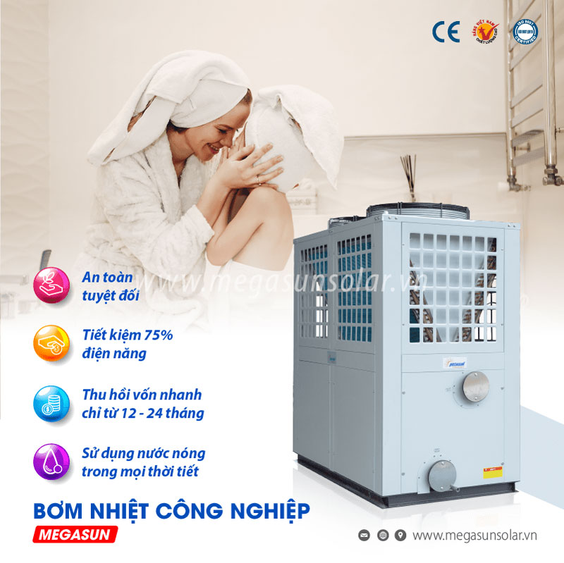 Heatpump Megasun sở hữu nhiều đặc điểm, tính năng ưu việt