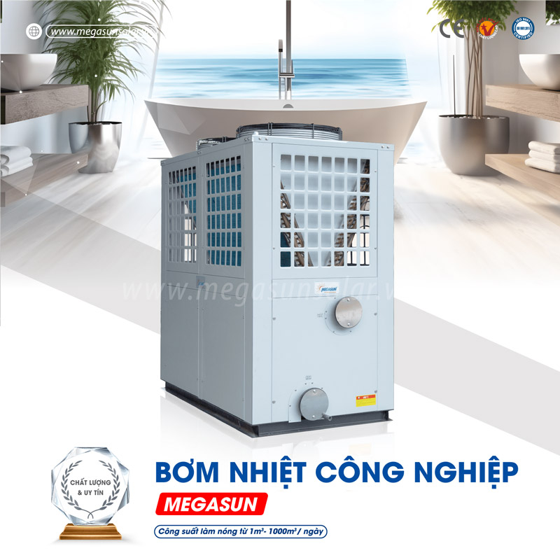 Bơm nhiệt nhiệt độ cao Megasun - Giải pháp tiết kiệm điện, thân thiện với môi trường