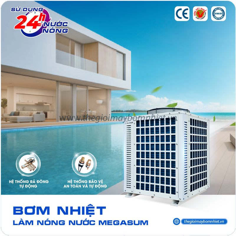 Máy nước nóng bơm nhiệt Heat Pump Megasun MGS-8.0HP-W - GIải pháp cho mọi công trình
