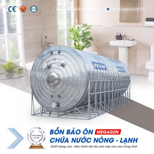 Đặc điểm Đặc điểm bình nước nóng năng lượng mặt trời công nghiệp bọc bảo ôn 20000L (20m3) Megasun
