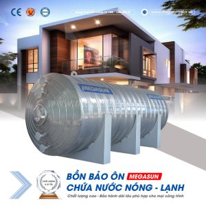 Bồn bảo ôn giữ nước nóng 25000L (25m3) Megasun BBO-25000-CA-D