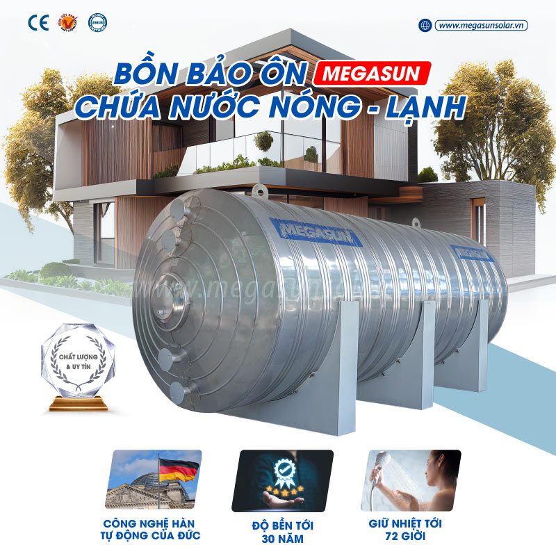 Tiêu chuẩn và chất lượng của bồn bảo ôn Megasun BBO-25000-CA-D (25m3)