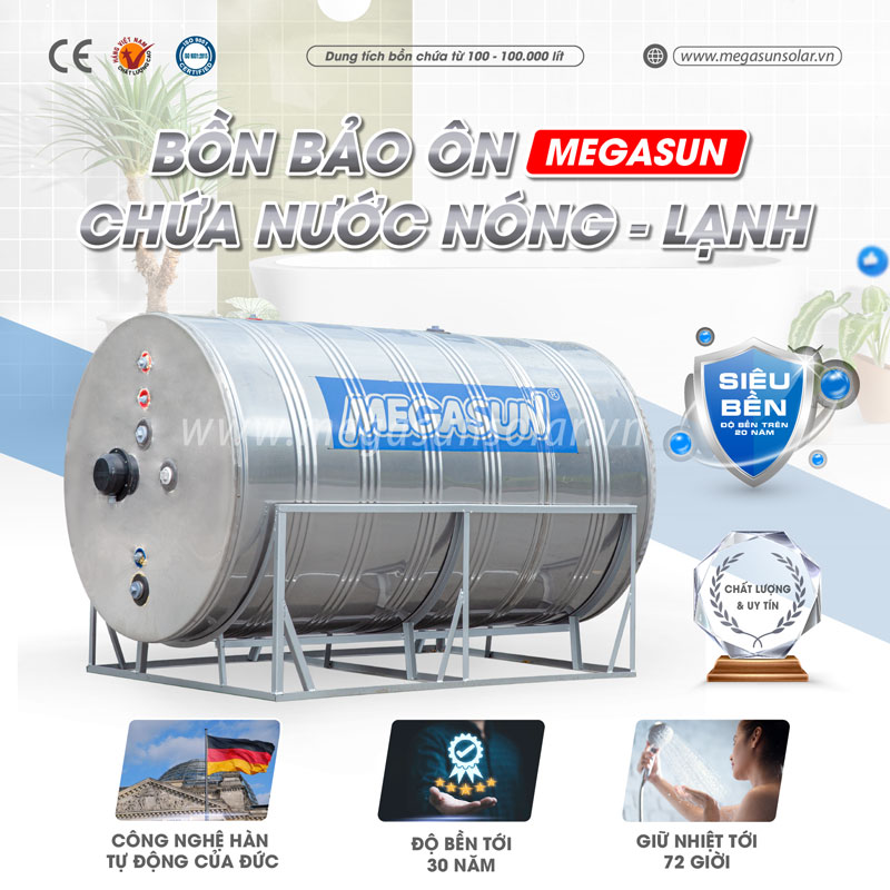 Bình inox bảo ôn Megasun - Sự lựa chọn hàng đầu của nhiều khách hàng