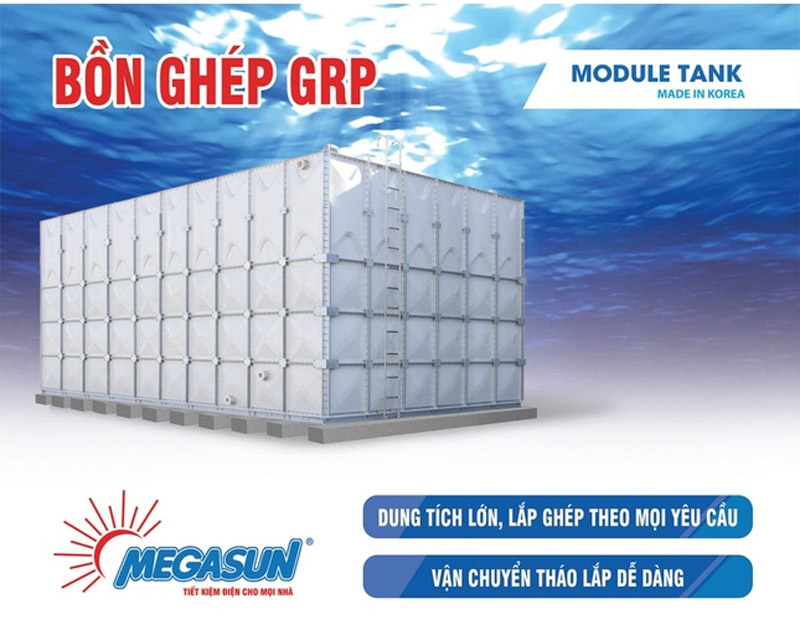 Bể nước lắp ghép GRP/ FRP