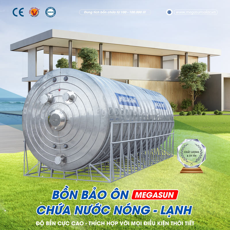 Bồn bảo ôn chịu áp Megasun dòng CHWT