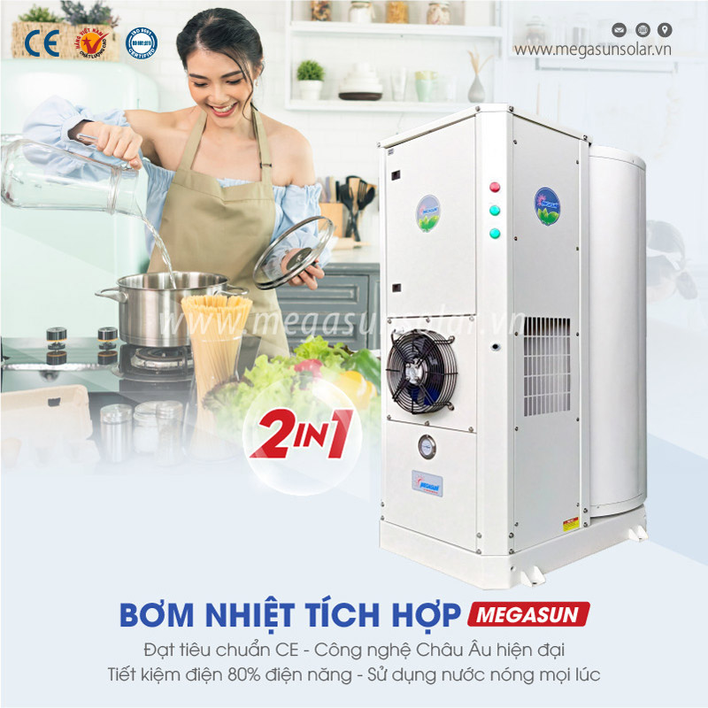 Linh kiện của bơm nhiệt đều được Megasun nhập khẩu chính hãng