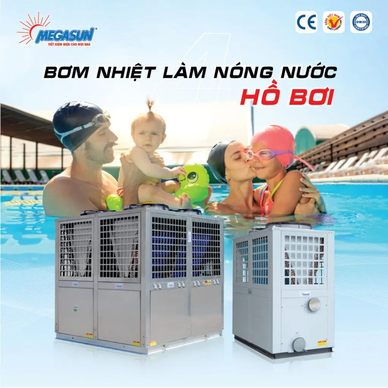 Máy bơm nhiệt hồ bơi Megasun