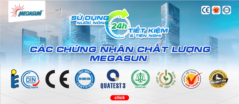 Máy năng lượng mặt trời Megasun chất lượng chuẩn Quốc tế