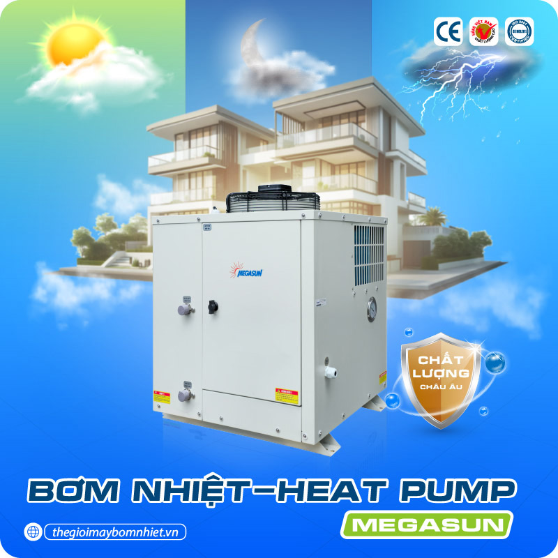 Máy nước nóng bơm nhiệt Heat Pump bình tách rời Megasun