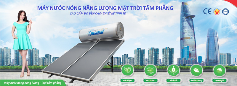 Máy nước nóng năng lượng mặt trời dạng tấm phẳng