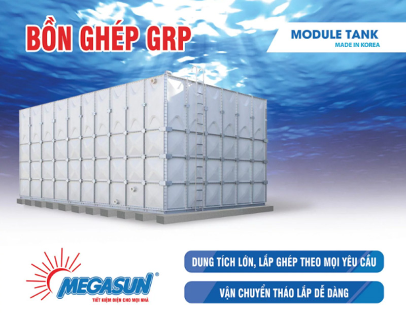 Bể nước lắp ghép Composite GRP
