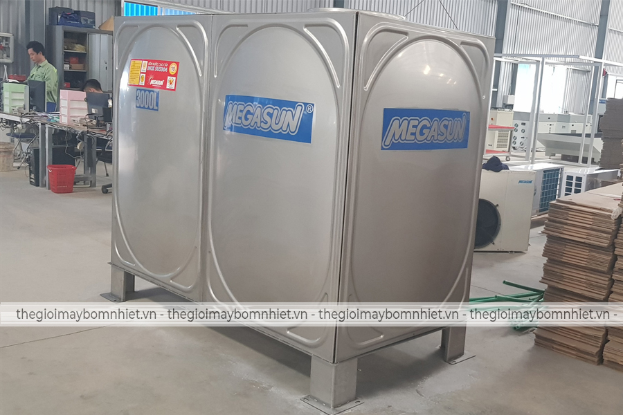 Bồn inox vuông 1000l Megasun