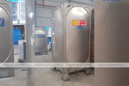 bồn nước inox vuông 2000l