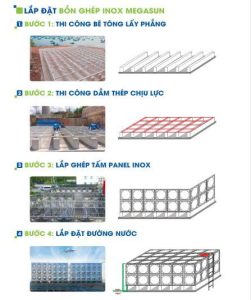 Bồn chứa nước inox vuông