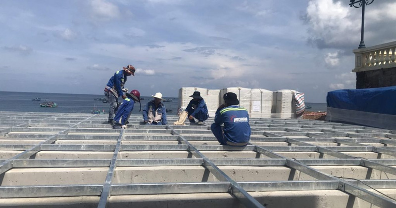 Lắp đặt bể lắp ghép Composite