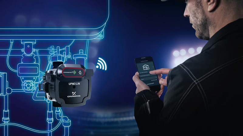 Máy bơm Grundfos được trang bị nhiều công nghệ thông minh, hiện đại