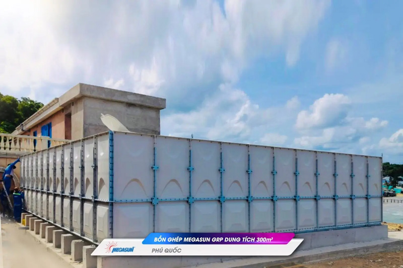 Công trình bể nước lắp ghép Composite (GRP) tại Phú Quốc