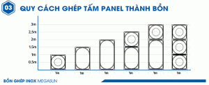 bồn lắp ghép inox
