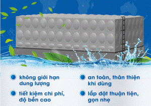 bồn lắp ghép inox